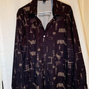 Manfinity long sleeve graphic Patterned Shirt